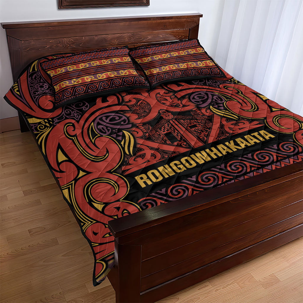 Aotearoa Iwi Rongowhakaata Quilt Bed Set Maori Wharenui House Tribal Pattern LT9 - Polynesian Pride