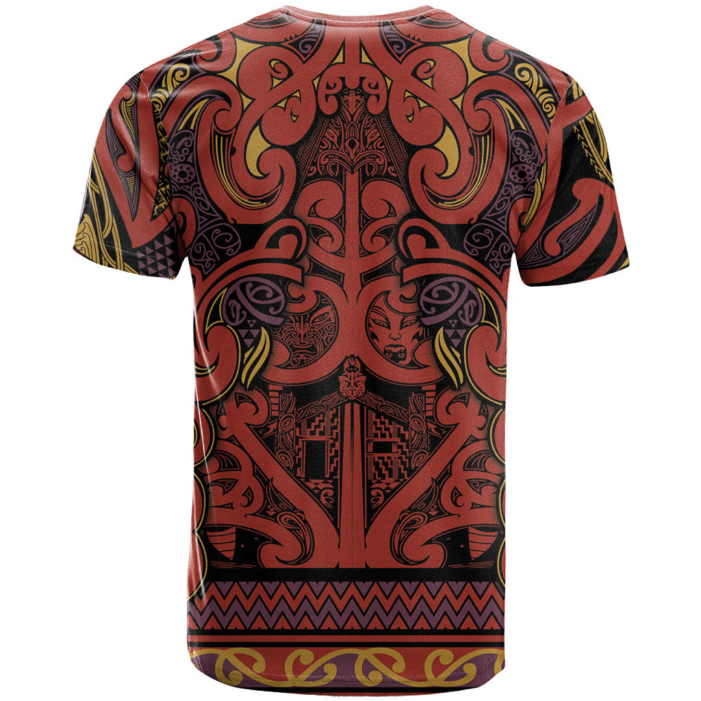 Aotearoa Iwi Rongowhakaata T Shirt Maori Wharenui House Tribal Pattern LT9 - Polynesian Pride