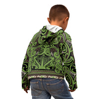 Aotearoa Iwi Ngati Raukawa Kid Hoodie Maori Wharenui House Tribal Pattern LT9 - Polynesian Pride