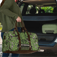 Aotearoa Iwi Ngati Raukawa Travel Bag Maori Wharenui House Tribal Pattern LT9 - Polynesian Pride