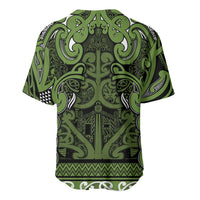 Aotearoa Iwi Ngāti Tama ki Taranaki Trust Baseball Jersey Maori Wharenui House Tribal Pattern LT9 - Polynesian Pride