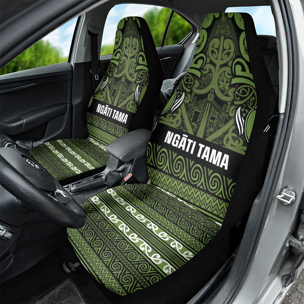 Aotearoa Iwi Ngāti Tama ki Taranaki Trust Car Seat Cover Maori Wharenui House Tribal Pattern LT9 - Polynesian Pride