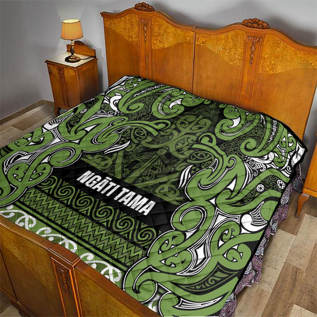 Aotearoa Iwi Ngāti Tama ki Taranaki Trust Quilt Maori Wharenui House Tribal Pattern LT9 - Polynesian Pride