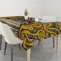 Aotearoa Iwi Ngāti Tama ki Te Waipounamu Trust Tablecloth Maori Wharenui House Tribal Pattern LT9 - Polynesian Pride