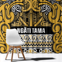 Aotearoa Iwi Ngāti Tama ki Te Waipounamu Trust Window Curtain Maori Wharenui House Tribal Pattern LT9 - Polynesian Pride
