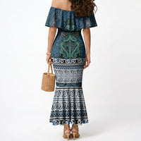 Aotearoa Iwi Ngati Mutunga Mermaid Dress Maori Wharenui House Tribal Pattern LT9 - Polynesian Pride