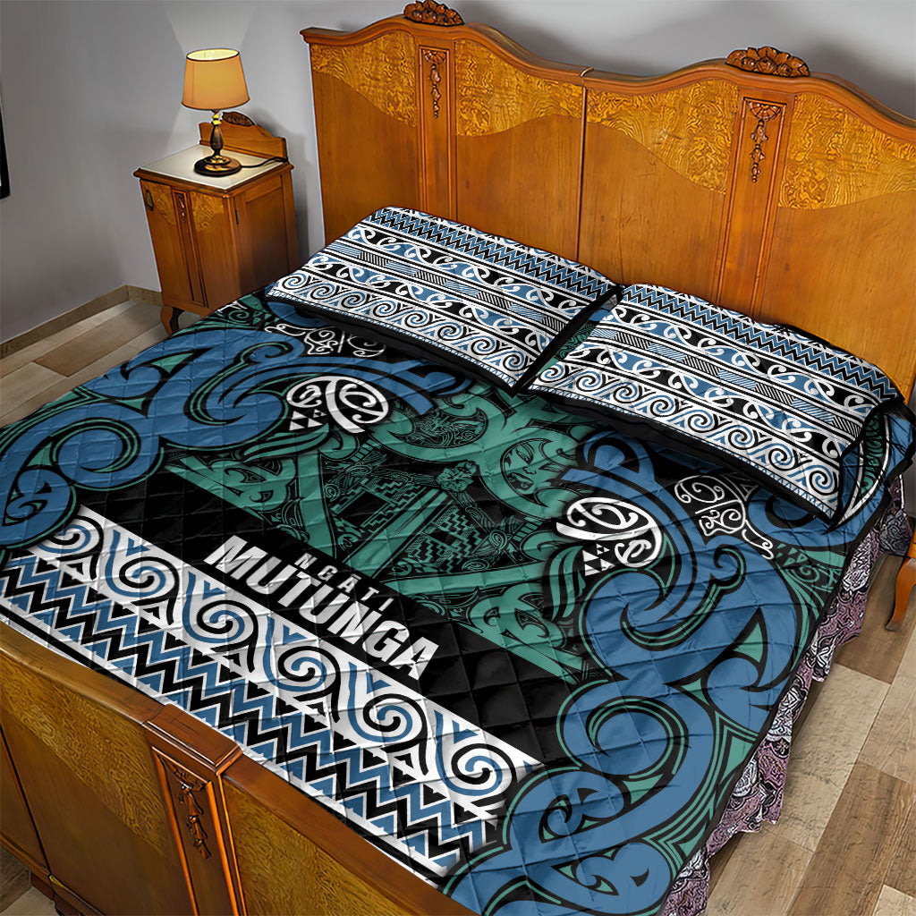 Aotearoa Iwi Ngati Mutunga Quilt Bed Set Maori Wharenui House Tribal Pattern LT9 - Polynesian Pride