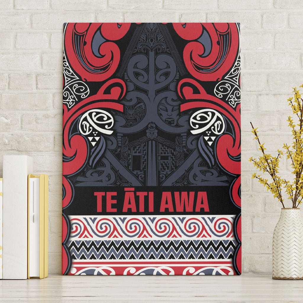 Aotearoa Iwi Te ati Awa Canvas Wall Art Maori Wharenui House Tribal Pattern