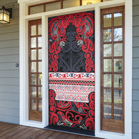 Aotearoa Iwi Te ati Awa Door Cover Maori Wharenui House Tribal Pattern LT9 - Polynesian Pride