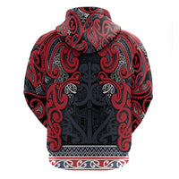Aotearoa Iwi Te ati Awa Hoodie Maori Wharenui House Tribal Pattern LT9 - Polynesian Pride
