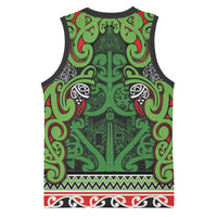Aotearoa Iwi Ngati Maru Hauraki Basketball Jersey Maori Wharenui House Tribal Pattern LT9 - Polynesian Pride