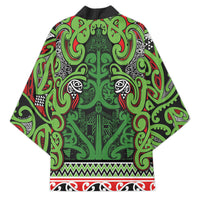 Aotearoa Iwi Ngati Maru Hauraki Kimono Maori Wharenui House Tribal Pattern LT9 - Polynesian Pride