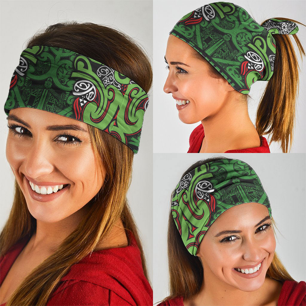 Aotearoa Iwi Ngati Maru Hauraki Neck Gaiter Maori Wharenui House Tribal Pattern LT9 - Polynesian Pride