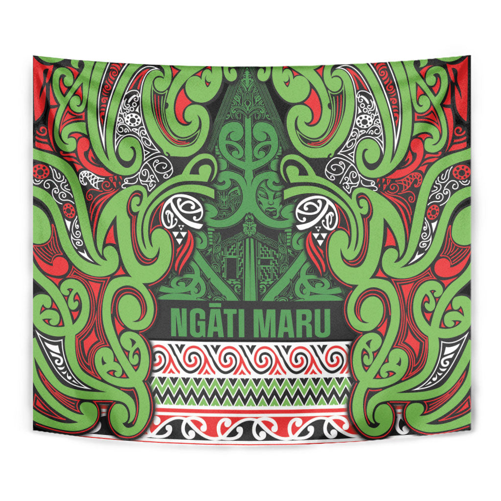 Aotearoa Iwi Ngati Maru Hauraki Tapestry Maori Wharenui House Tribal Pattern LT9 - Polynesian Pride