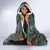 Aotearoa Iwi Ngāti Maru Taranaki Hooded Blanket Maori Wharenui House Tribal Pattern LT9 - Polynesian Pride