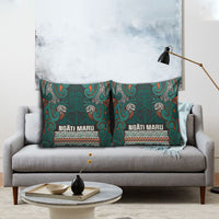 Aotearoa Iwi Ngāti Maru Taranaki Pillow Cover Maori Wharenui House Tribal Pattern LT9 - Polynesian Pride