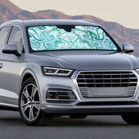 Aotearoa Iwi Ngati Paoa Auto Sun Shade Maori Wharenui House Tribal Pattern LT9 - Polynesian Pride