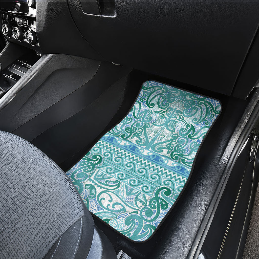 Aotearoa Iwi Ngati Paoa Car Mats Maori Wharenui House Tribal Pattern LT9 - Polynesian Pride