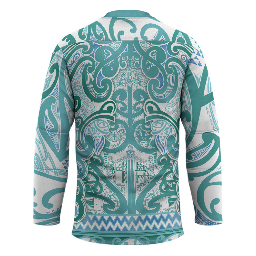 Aotearoa Iwi Ngati Paoa Hockey Jersey Maori Wharenui House Tribal Pattern LT9 - Polynesian Pride