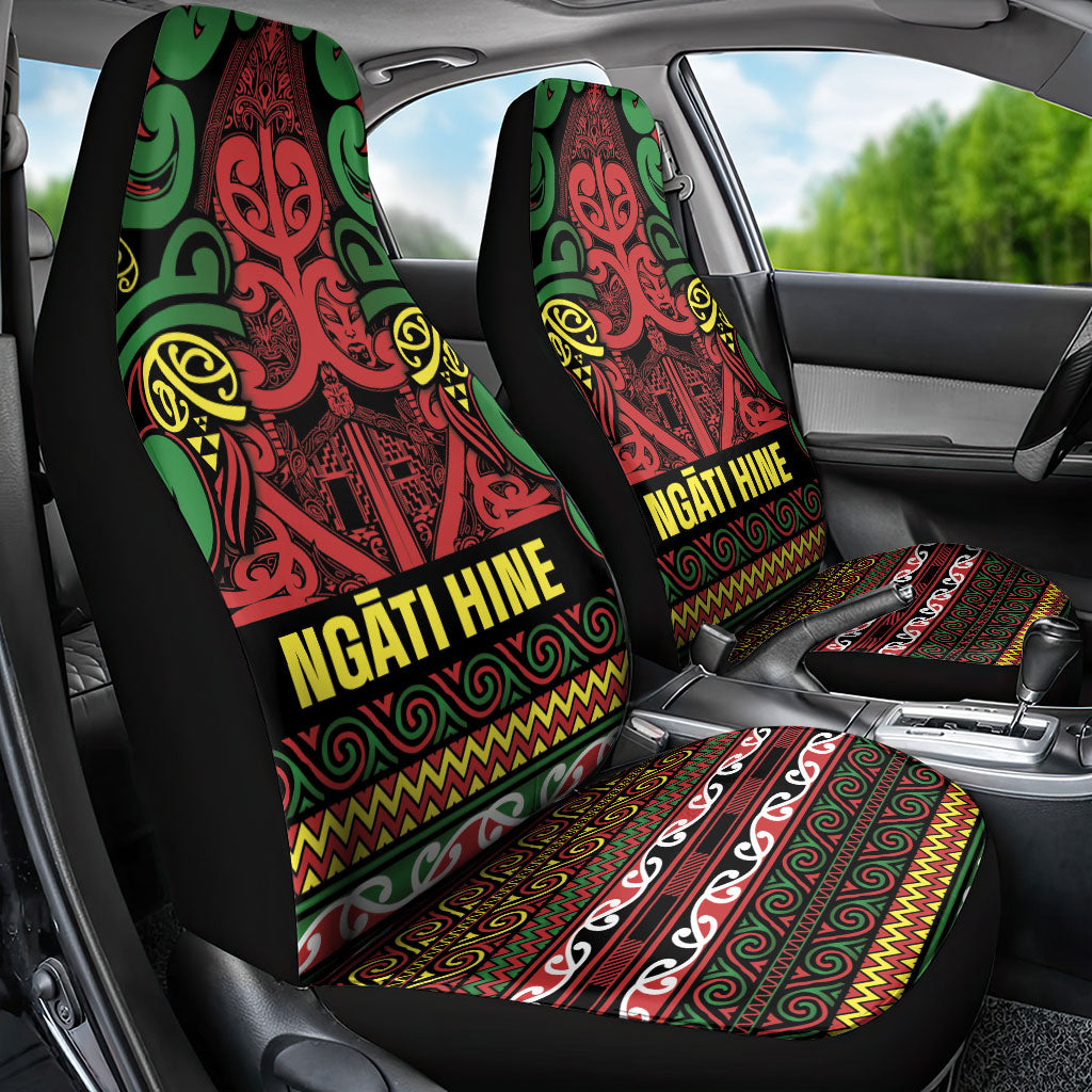 Aotearoa Iwi Ngati Hine Car Seat Cover Maori Wharenui House Tribal Pattern LT9 - Polynesian Pride