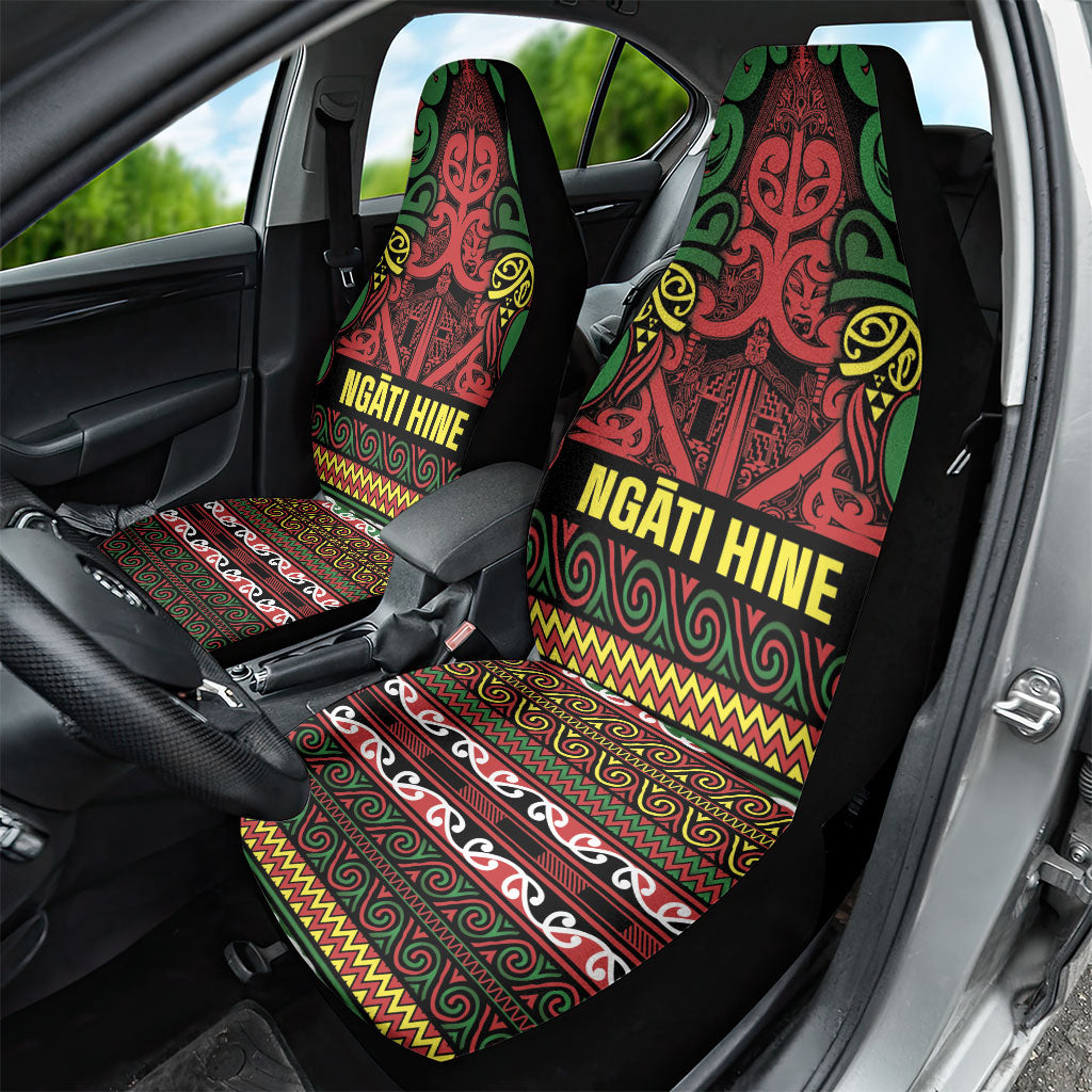 Aotearoa Iwi Ngati Hine Car Seat Cover Maori Wharenui House Tribal Pattern LT9 - Polynesian Pride