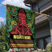 Aotearoa Iwi Ngati Hine Garden Flag Maori Wharenui House Tribal Pattern LT9 - Polynesian Pride