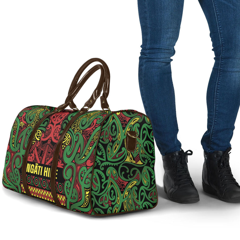 Aotearoa Iwi Ngati Hine Travel Bag Maori Wharenui House Tribal Pattern LT9 - Polynesian Pride