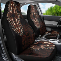 Africa Dashiki Car Seat Cover African Tribal Art Mixed Polynesian Tattoo Red Color Unique LT9 - Polynesian Pride
