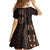 Africa Dashiki Kid Short Sleeve Dress African Tribal Art Mixed Polynesian Tattoo Red Color Unique LT9 - Polynesian Pride