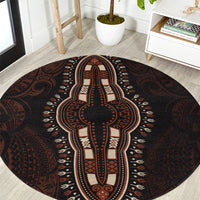 Africa Dashiki Round Carpet African Tribal Art Mixed Polynesian Tattoo Red Color Unique LT9 Red - Polynesian Pride