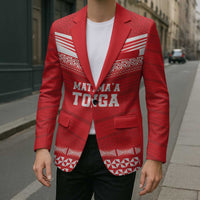 Custom Mate Ma'a Tonga Heritage Blazer Pacific Tribal Rugby Red Edition LT9 - Polynesian Pride