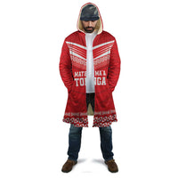 Custom Mate Ma'a Tonga Heritage Cloak Pacific Tribal Rugby Red Edition - Polynesian Pride