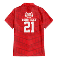 Custom Mate Ma'a Tonga Heritage Family Matching Mermaid Dress and Hawaiian Shirt Pacific Tribal Rugby Red Edition - Polynesian Pride