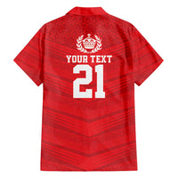 Custom Mate Ma'a Tonga Heritage Hawaiian Shirt Pacific Tribal Rugby Red Edition - Polynesian Pride
