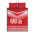 Custom Mate Ma'a Tonga Heritage Quilt Bed Set Pacific Tribal Rugby Red Edition - Polynesian Pride