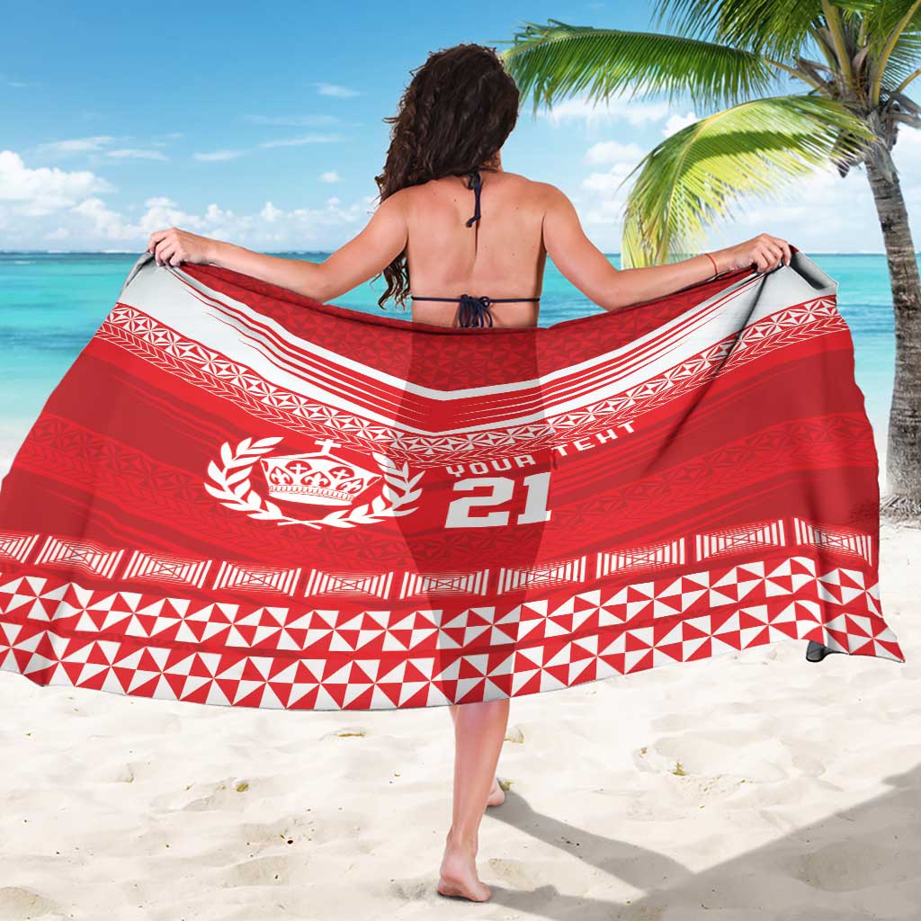 Custom Mate Ma'a Tonga Heritage Sarong Pacific Tribal Rugby Red Edition LT9 - Polynesian Pride