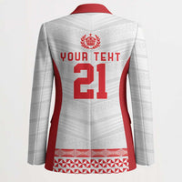 Custom Mate Ma'a Tonga Heritage Blazer Pacific Tribal Rugby White Edition LT9 - Polynesian Pride