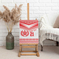 Custom Mate Ma'a Tonga Heritage Canvas Wall Art Pacific Tribal Rugby White Edition LT9 - Polynesian Pride