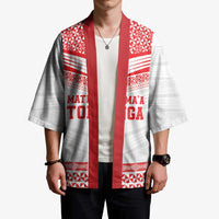 Custom Mate Ma'a Tonga Heritage Kimono Pacific Tribal Rugby White Edition - Polynesian Pride