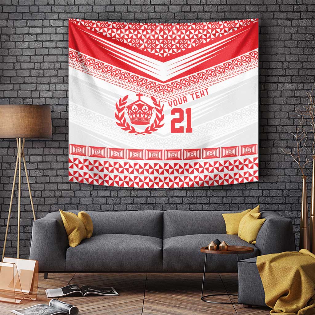 Custom Mate Ma'a Tonga Heritage Tapestry Pacific Tribal Rugby White Edition - Polynesian Pride