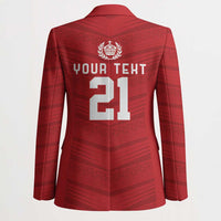 Custom Pacific Rugby Spirit Blazer Tonga Ngatu Pride Red Edition LT9 - Polynesian Pride