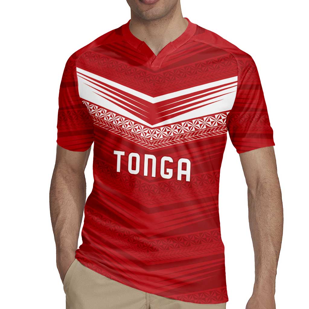 Custom Pacific Rugby Spirit Rugby Jersey Tonga Ngatu Pride Red Edition - Polynesian Pride