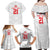 Custom Pacific Rugby Spirit Family Matching Off Shoulder Maxi Dress and Hawaiian Shirt Tonga Ngatu Pride White Edition - Polynesian Pride