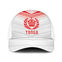 Pacific Rugby Spirit Mesh Trucker Cap Tonga Ngatu Pride White Edition - Polynesian Pride
