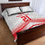 Custom Pacific Rugby Spirit Quilt Bed Set Tonga Ngatu Pride White Edition - Polynesian Pride