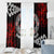 New Zealand Waitangi Day Personalised Window Curtain Aotearoa Te Ra O Waitangi With Maori Tattoo LT9 - Polynesian Pride