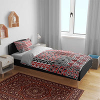 Aotearoa Kowhaiwhai Taniko Patchwork Motifs Bedding Set