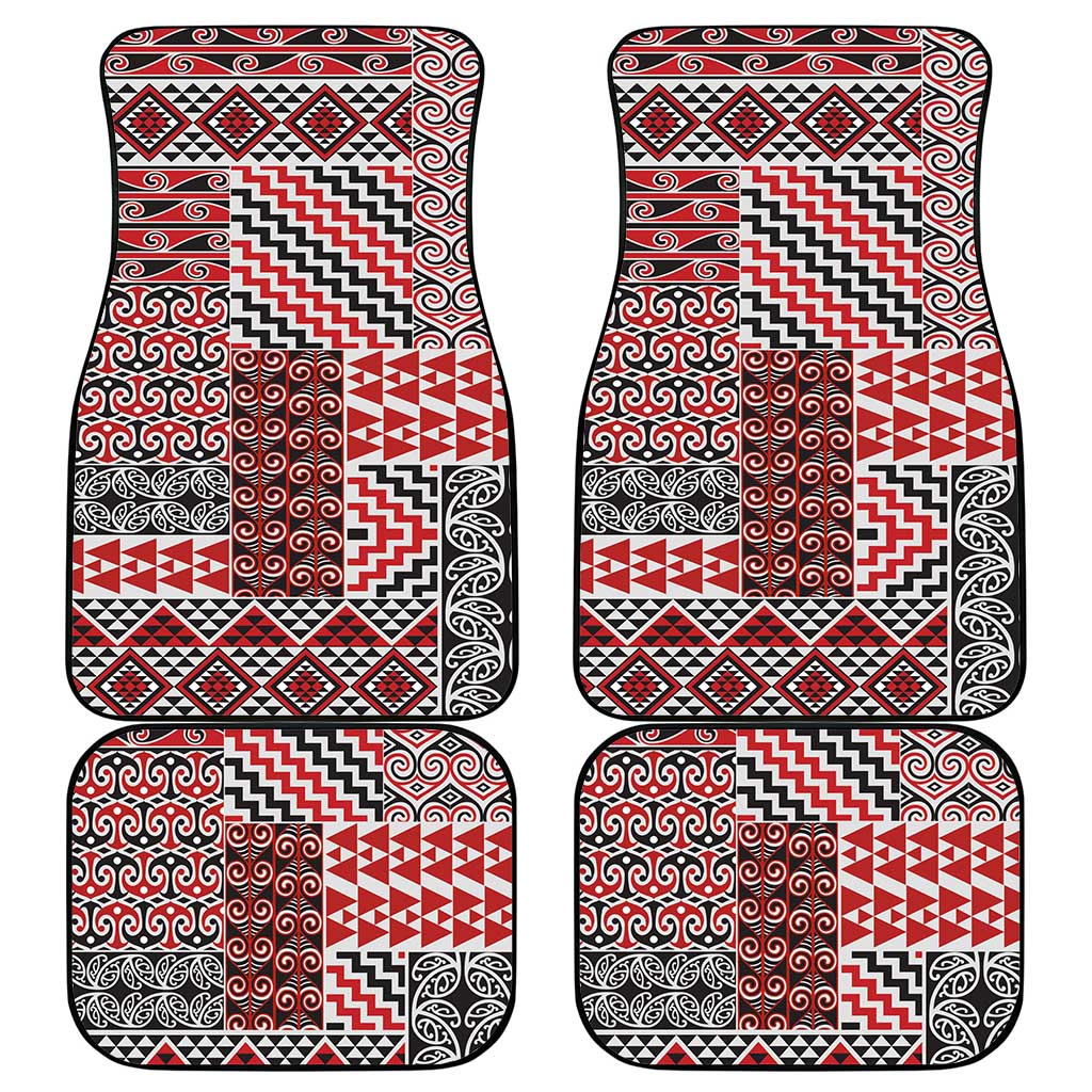 Aotearoa Kowhaiwhai Taniko Patchwork Motifs Car Mats