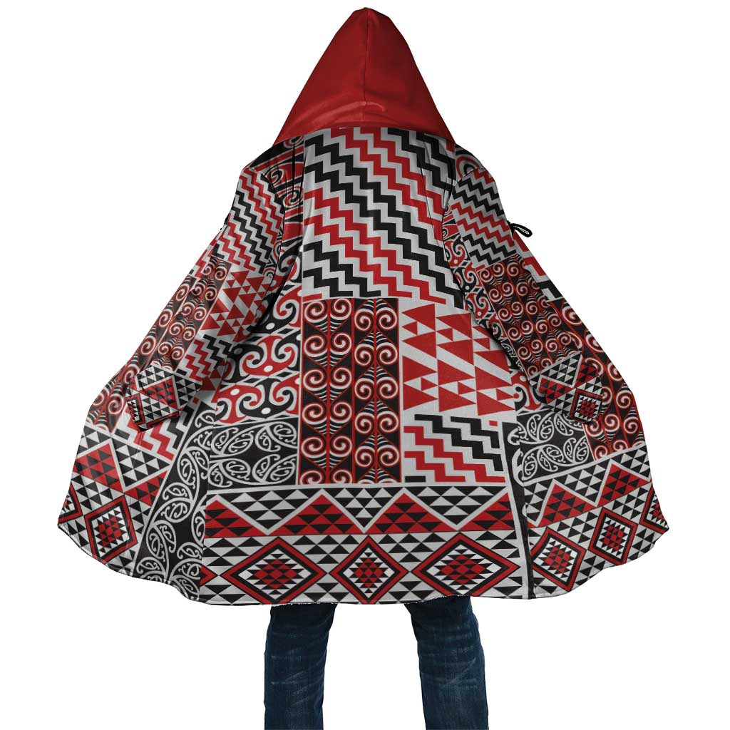 Aotearoa Kowhaiwhai Taniko Patchwork Motifs Cloak - Polynesian Pride