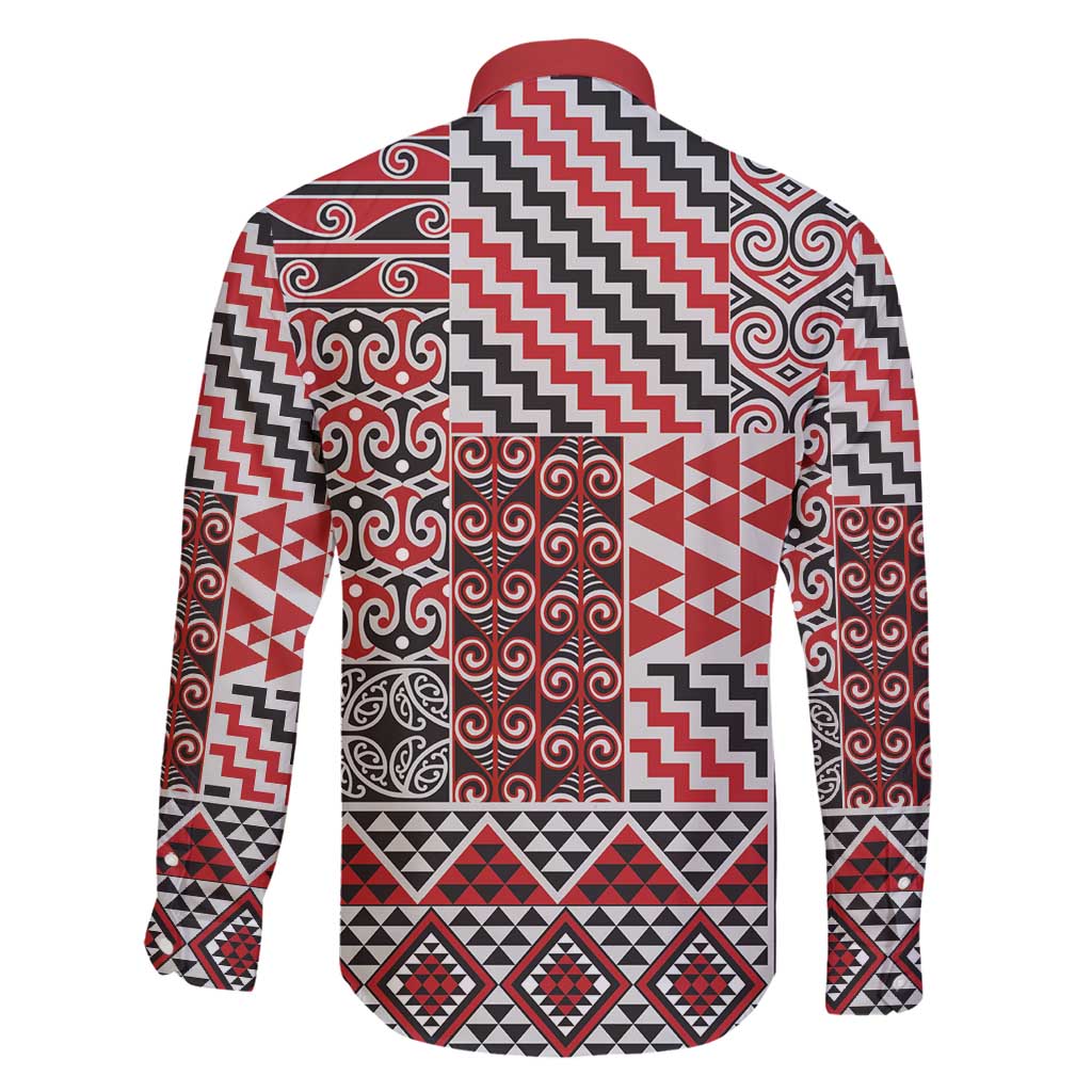 Aotearoa Kowhaiwhai Taniko Patchwork Motifs Family Matching Puletasi and Hawaiian Shirt LT9 - Polynesian Pride